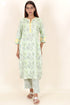 Bizzy Lizzy Kurta And Pant Set With Kota Dupatta In Block Print