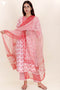 Bizzy Lizzy Kurta Pant With Kota Dupatta Set In Block Print