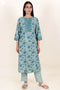 Bizzy Lizzy Kurta And Pant Set With Kota Dupatta In Block Print