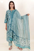 Bizzy Lizzy Kurta Pant With Kota Dupatta Set In Block Print