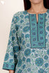 Bizzy Lizzy Kurta And Pant Set With Kota Dupatta In Block Print