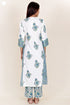 Bizzy Lizzy Kurta Pant Set With Kota Dupatta In Block Print