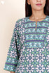 Bizzy Lizzy Kurta Pant Set With Kota Dupatta In Block Print