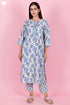 Bizzy Lizzy Kurta Pant Set With Kota Dupatta In Block Print