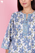 Bizzy Lizzy Kurta Pant Set With Kota Dupatta In Block Print