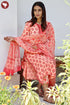 Bizzy Lizzy Kurta Pant Set With Kota Dupatta In Block Print