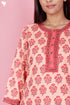 Bizzy Lizzy Kurta Pant Set With Kota Dupatta In Block Print