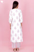 Bizzy Lizzy Kurta And Pant Set With Kota Dupatta In Block Print