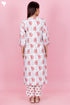 Bizzy Lizzy Kurta Pant Set With Kota Dupatta In Block Print