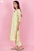 Bizzy Lizzy Kurta Pant Set With Kota Dupatta In Block Print