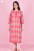 Bizzy Lizzy Kurta Pant Set With Kota Dupatta In Block Print