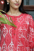 Bizzy Lizzy Kurta Pant Set With Kota Dupatta In Block Print