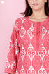 Bizzy Lizzy Kurta Pant Set With Kota Dupatta In Block Print