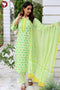 Bizzy Lizzy Kurta Pant Set With Kota Dupatta In Block Print