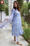 Cambric Cotton Kurta Pant Set With Kota Dupatta In Block Print