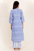 Cambric Cotton Kurta Pant Set With Kota Dupatta In Block Print