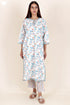 Cotton Kurta Pant Set With Kota Dupatta In Block Print