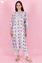 Cambric Cotton Kurta And Pant Set With Kota Dupatta In Block Print