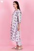 Cambric Cotton Kurta And Pant Set With Kota Dupatta In Block Print