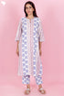 Cotton Kurta Pant Set With Kota Dupatta In Block Print