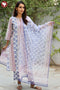 Cotton Kurta Pant Set With Kota Dupatta In Block Print