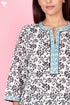 Cotton Kurta Pant Set With Kota Dupatta In Block Print