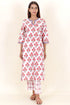 Cotton Kurta And Pant Set In Block Print