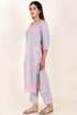 Cotton Kurta And Pant Set In Floral Print