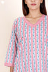 Cotton Kurta And Pant Set In Floral Print