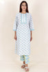 Cotton Kurta And Pant Set In Block Print