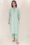 Cotton Kurta And Pant Set In Block Print