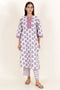 Cotton Kurta And Pant Set In Floral Print