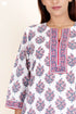 Cotton Kurta And Pant Set In Floral Print