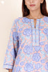 Terry Voile Kurta And Pant Set In Block Print