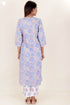 Terry Voile Kurta And Pant Set In Block Print