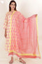 Bizzy Lizzy Kurta Pant Set With Dupatta In Block Print