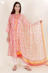 Bizzy Lizzy Kurta Pant Set With Dupatta In Block Print