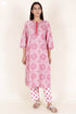 Bizzy Lizzy Kurta Pant Set With Kota Dupatta In Block Print