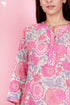 Mulmul Kurta Pant Set With Kota Dupatta In Block Print