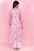 Mulmul Kurta Pant Set With Kota Dupatta In Block Print