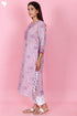 Kota Doria Kurta Pant Set With Dupatta In Block Print