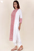 Cotton Kurta And Pant Set With Dupatta In Block Print
