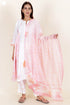 Cotton Kurta And Pant Set With Dupatta In Block Print