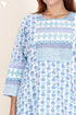 Cotton Kurta And Pant Set With Dupatta In Block Print