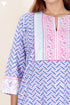 Cotton Kurta And Pant Set With Dupatta In Block Print