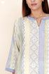 Chanderi Silk Kurta Pant And Dupatta Set In Block Print