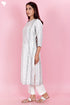 Chanderi Silk Kurta Pant And Dupatta Set In Block Print