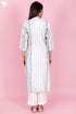 Chanderi Silk Kurta Pant And Dupatta Set In Block Print