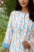 Chanderi Silk Kurta Pant And Dupatta Set In Block Print