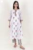 Cotton Kurta And Pant Set In Block Print